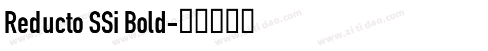 Reducto SSi Bold字体转换